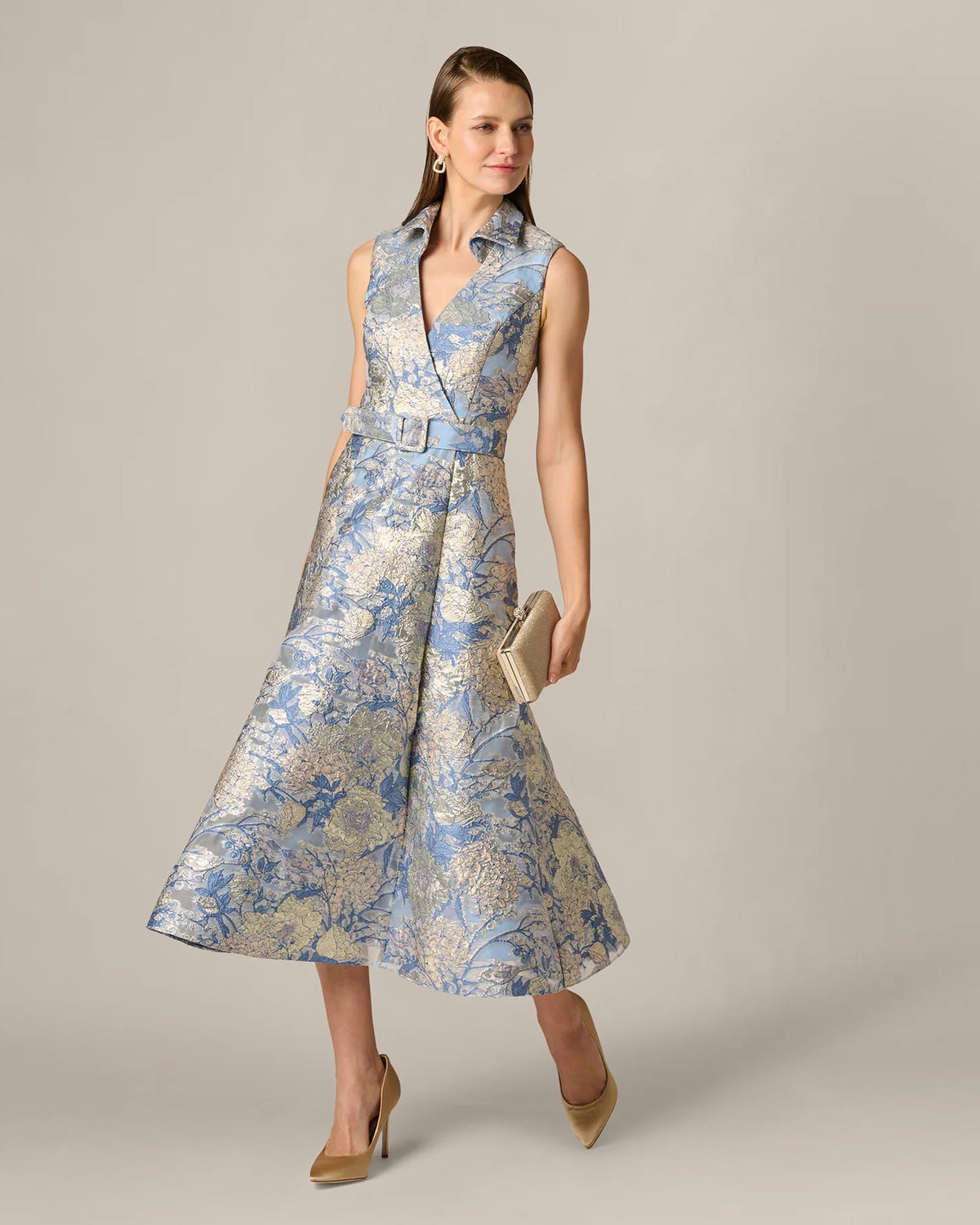 a-line midi mother of the bride dress - image 2