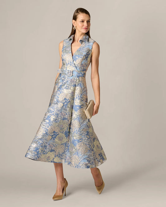 a-line midi mother of the bride dress - image 2