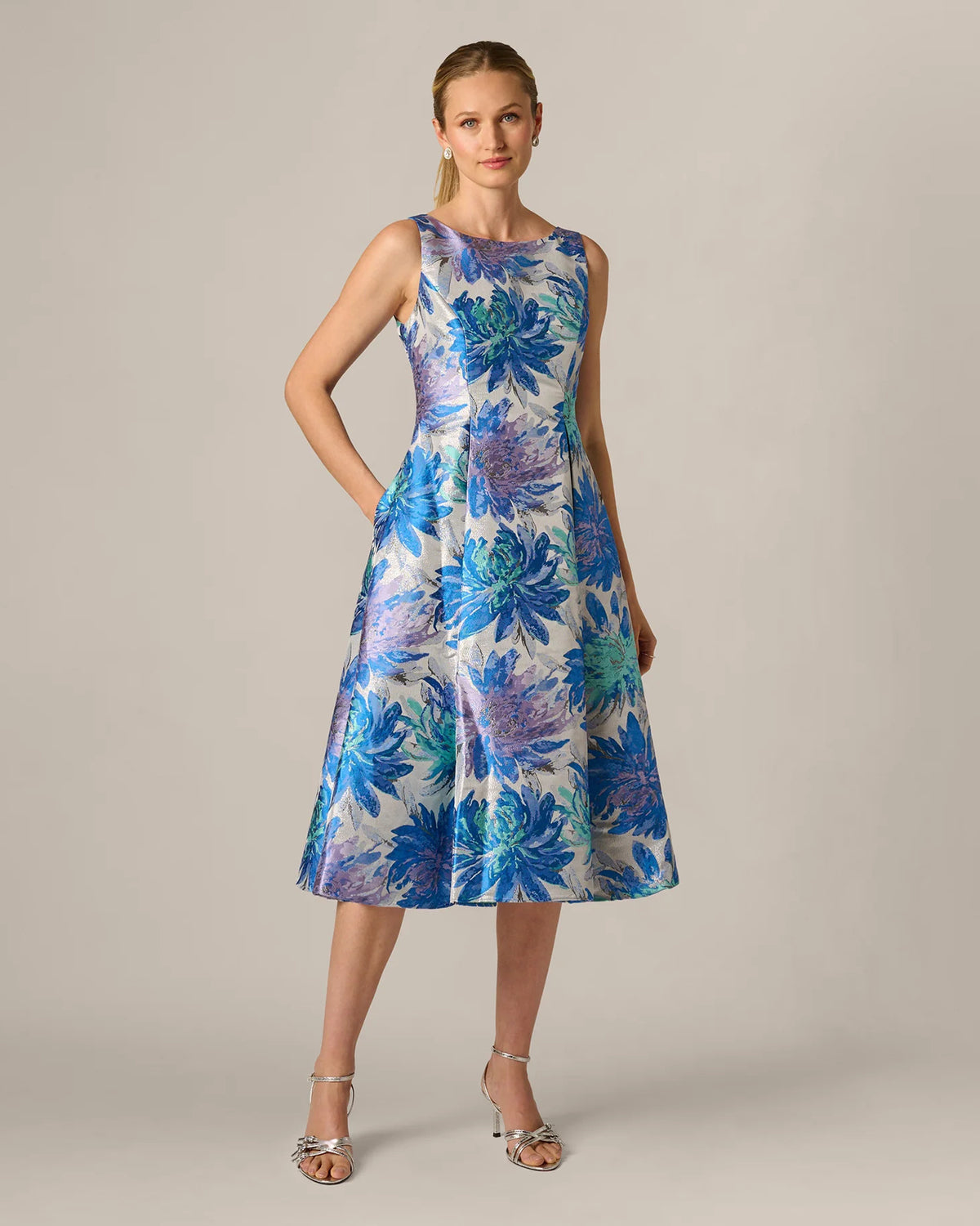 fit-and-flare maxi mother of the bride dress - image 2