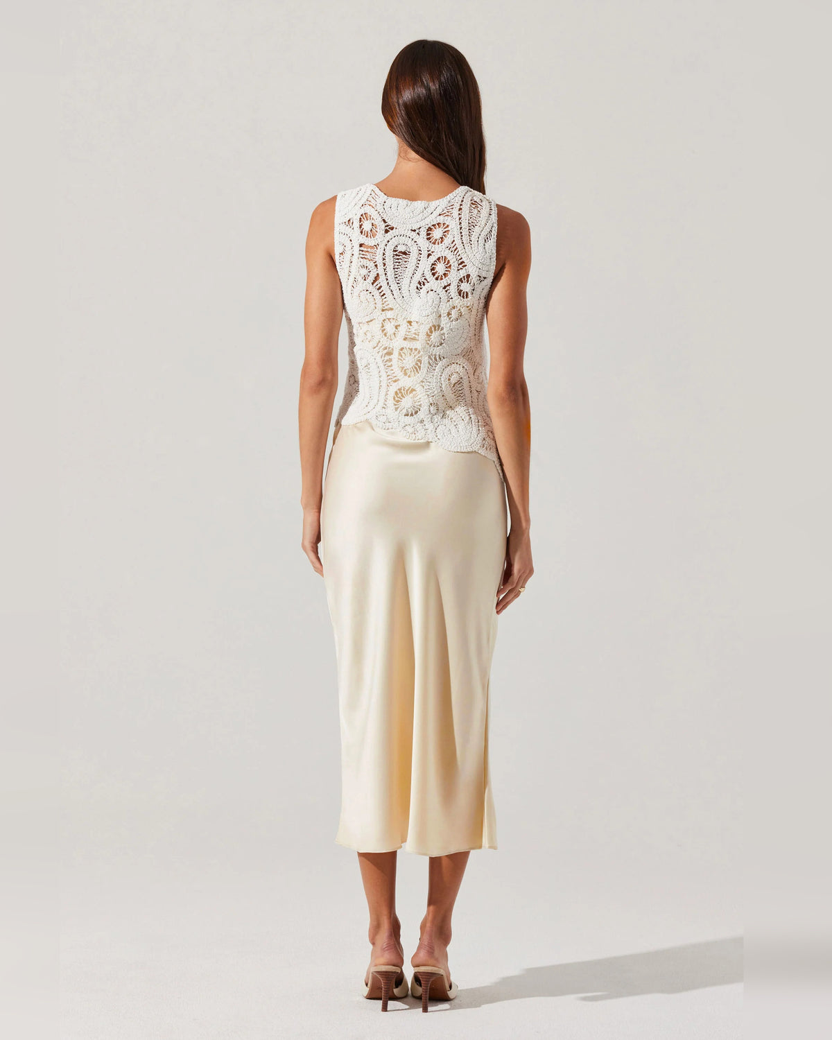 spaghetti strap a-line maxi formal dress - image 2
