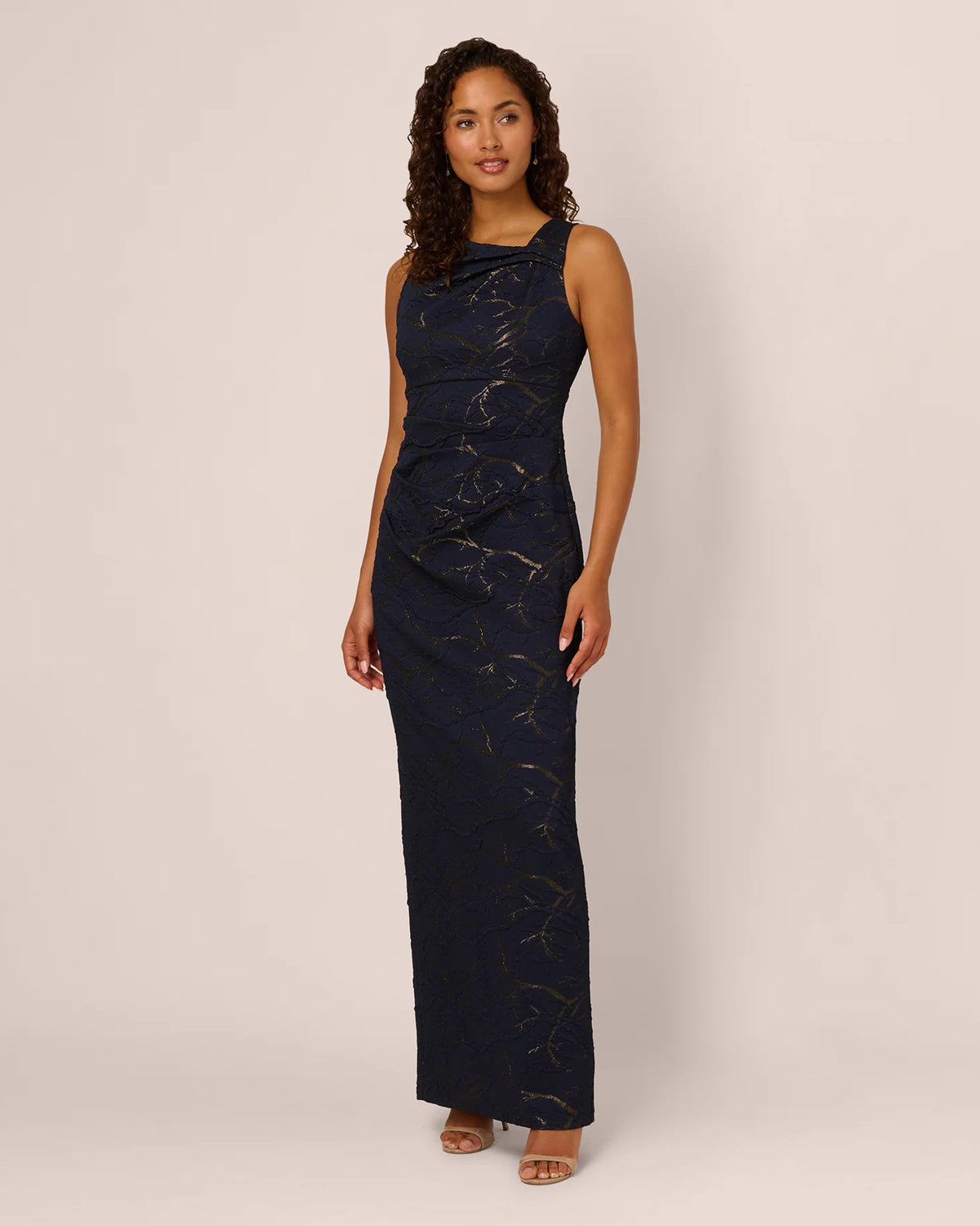 sleeveless sheath maxi mother of the bride dress - image 2