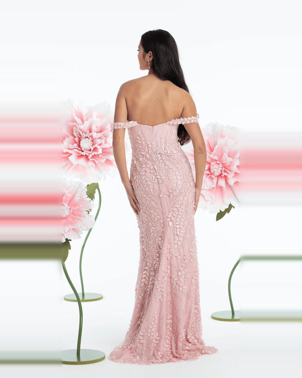 sweetheart column maxi prom dress - image 2