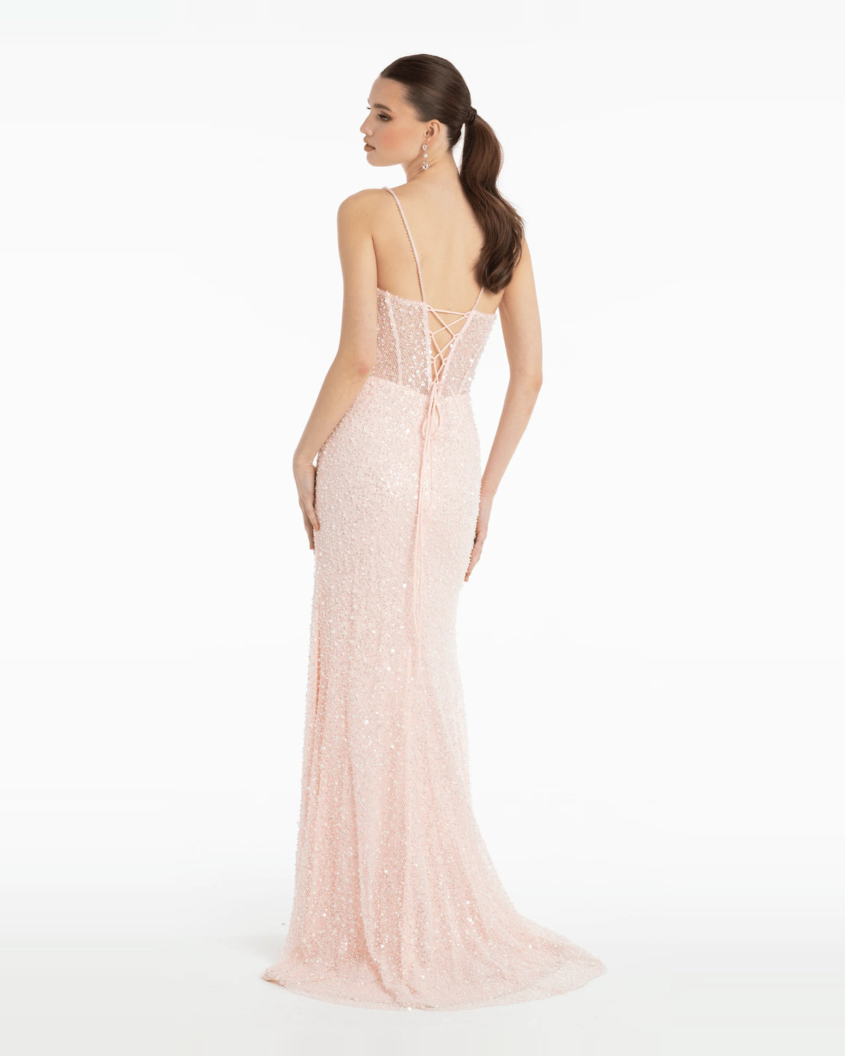 sweetheart column mini prom dress - image 2