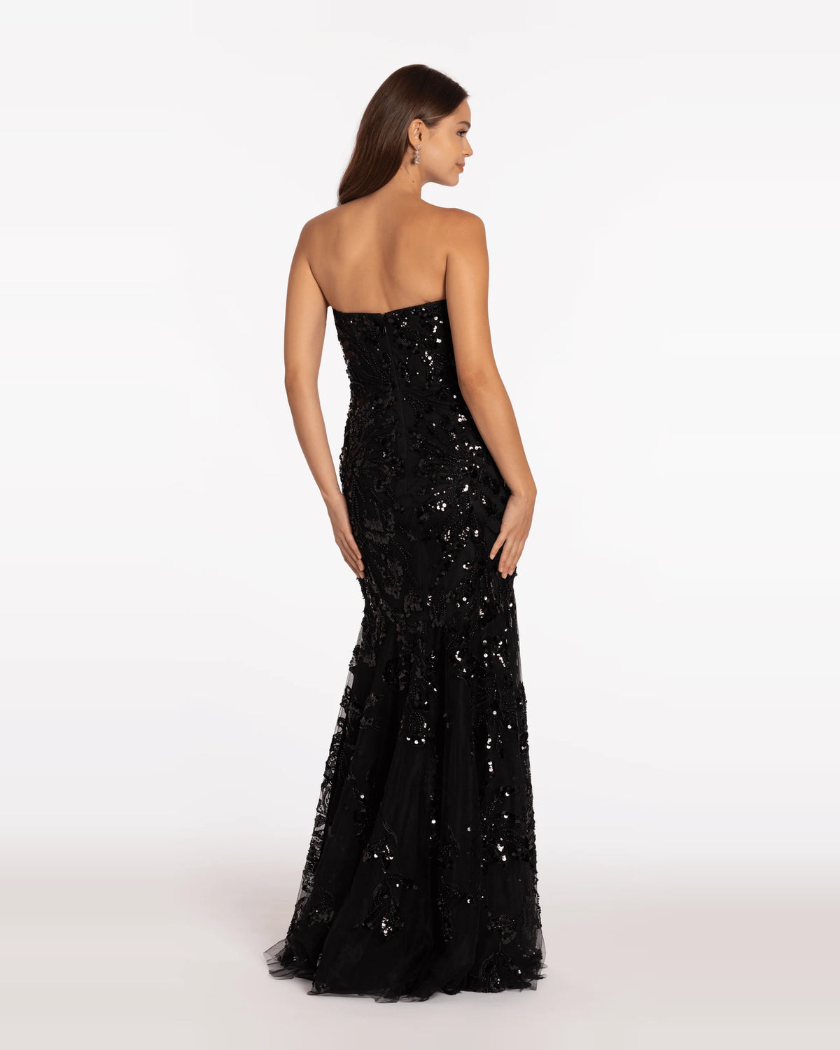 sweetheart trumpet maxi prom dress - image 2
