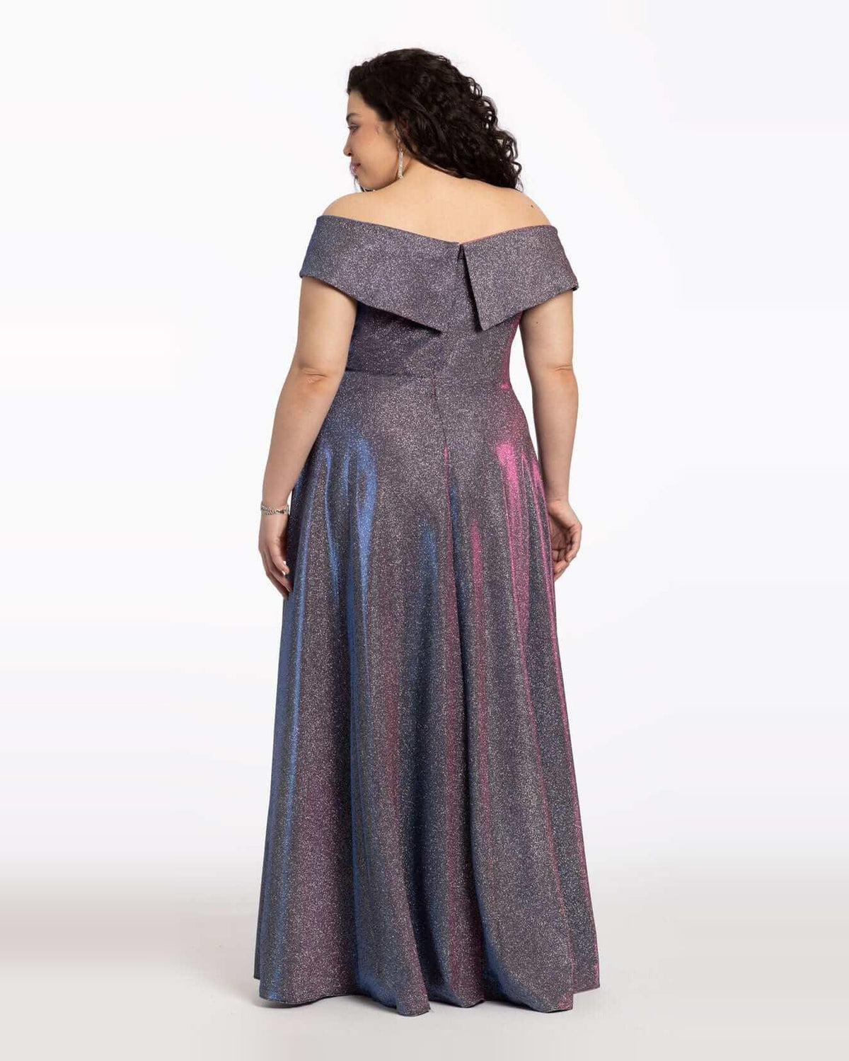v neck a-line maxi prom dress - image 2