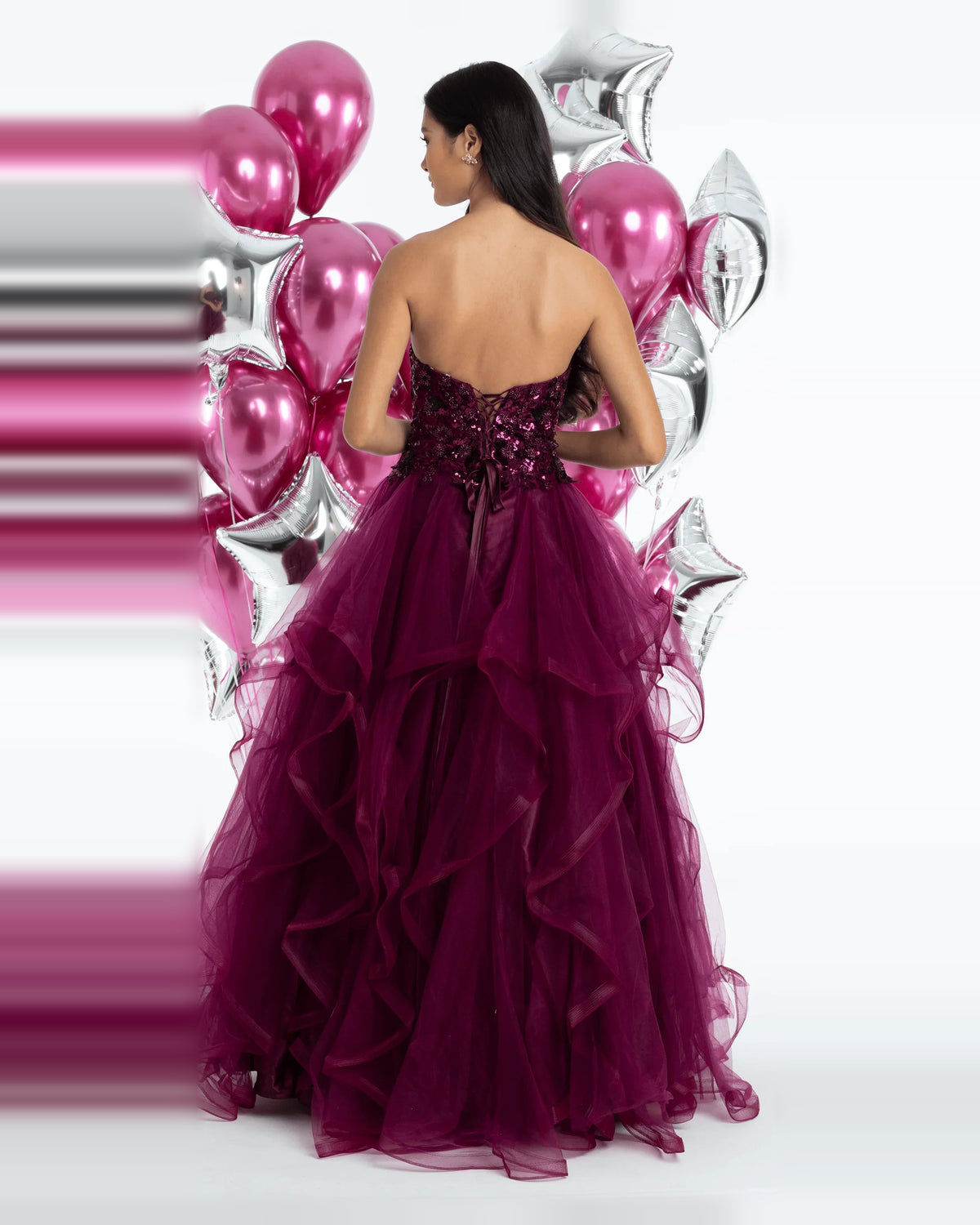 sweetheart ball-gown floor-length prom dress - image 2