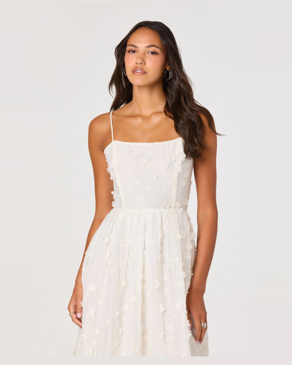 spaghetti strap a-line midi homecoming dress - image 2