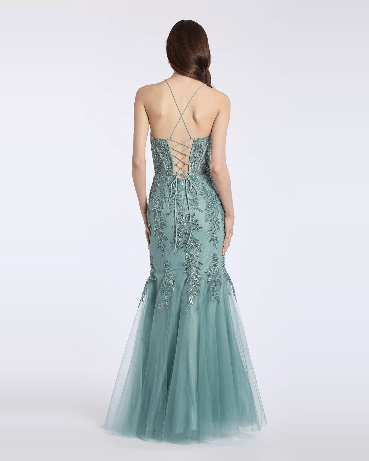 sweetheart mermaid maxi prom dress - image 2