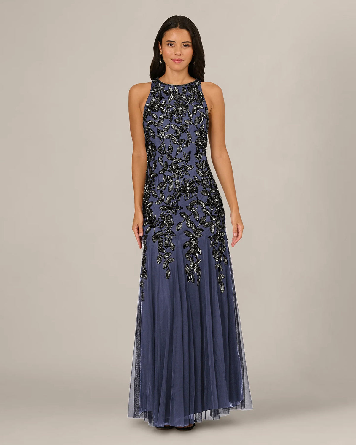 sleeveless a-line maxi mother of the bride dress - image 2