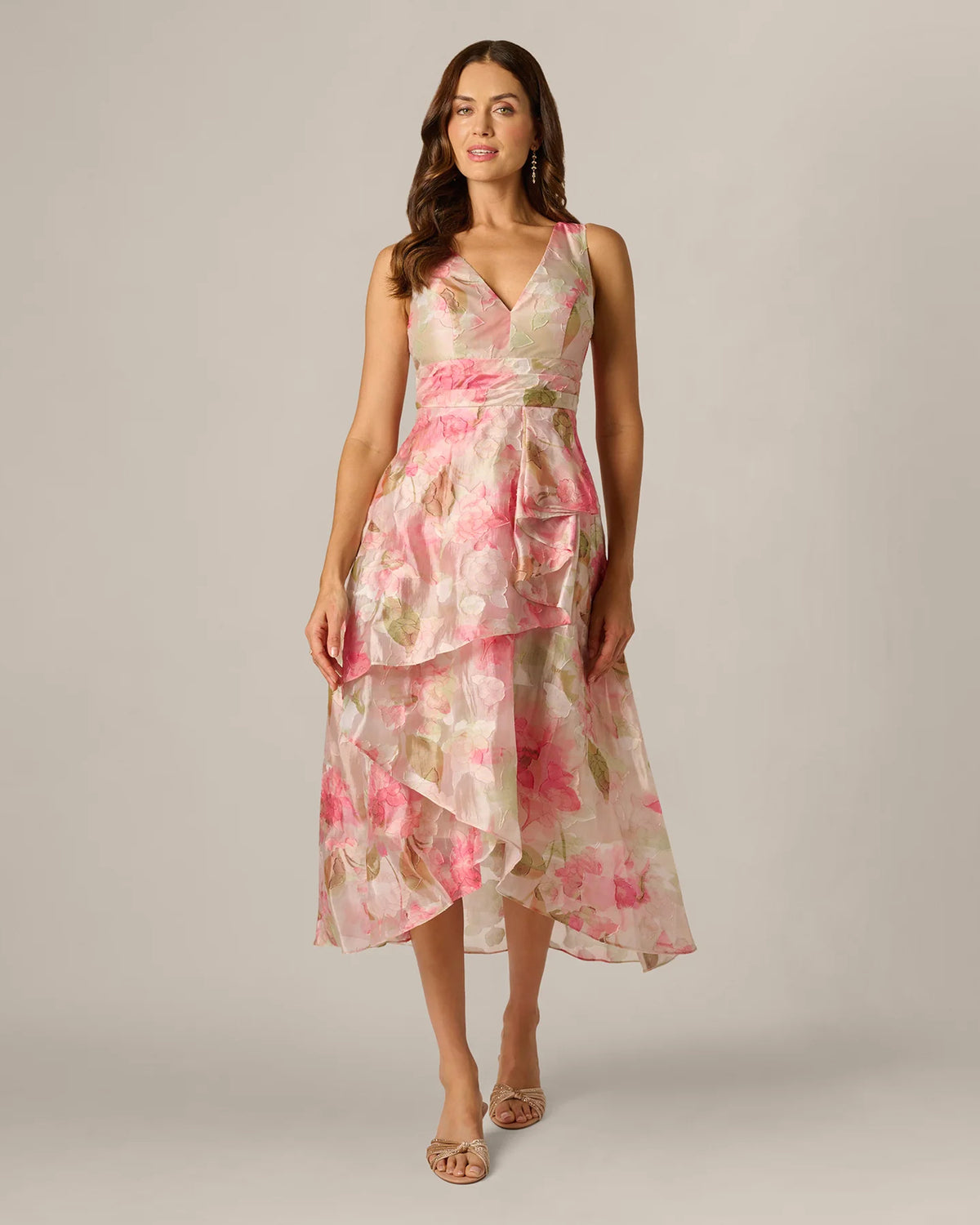 a-line midi mother of the bride dress - image 2
