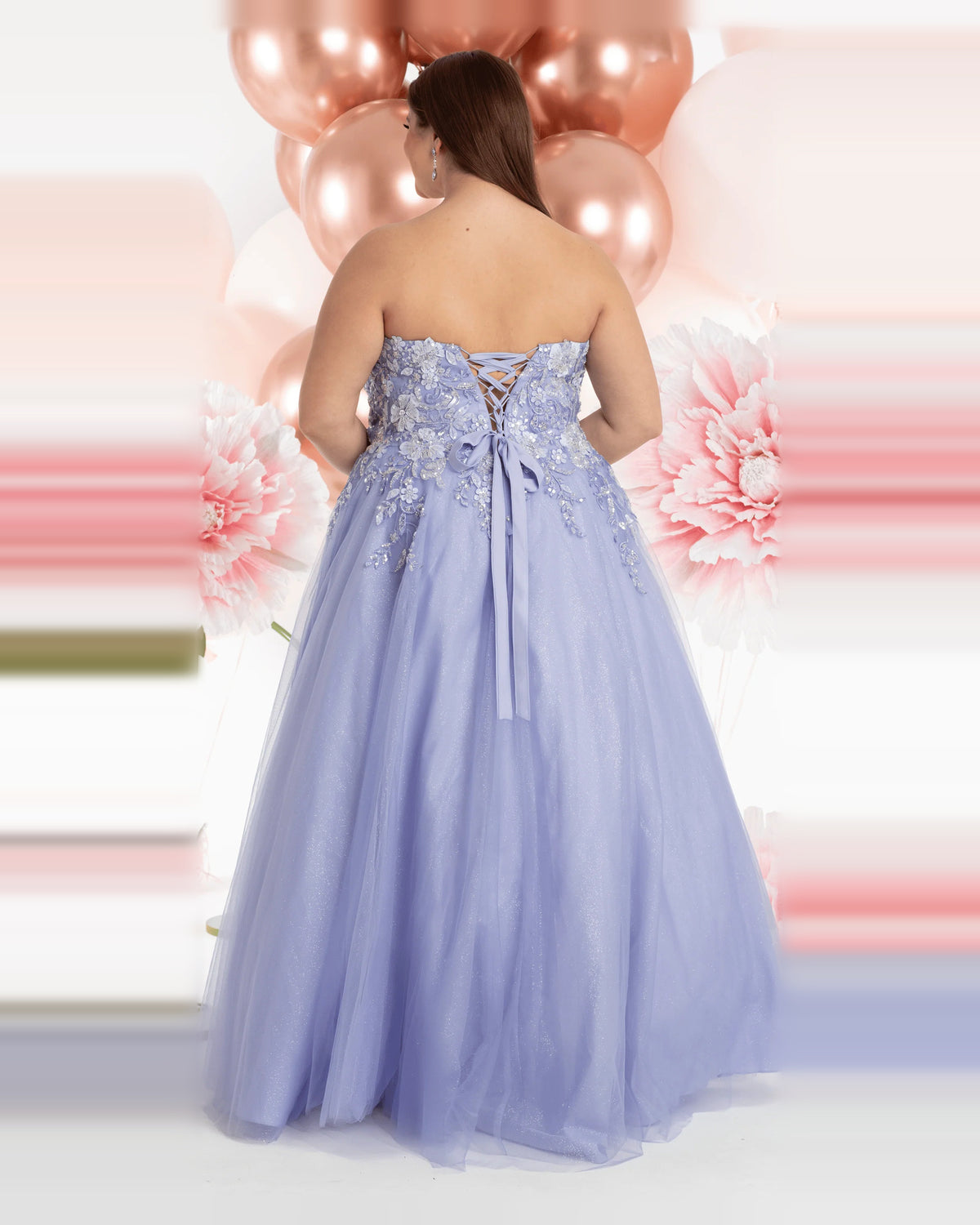sweetheart ball-gown floor-length prom dress - image 2