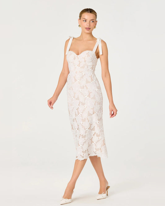 spaghetti strap a-line midi homecoming dress - image 2