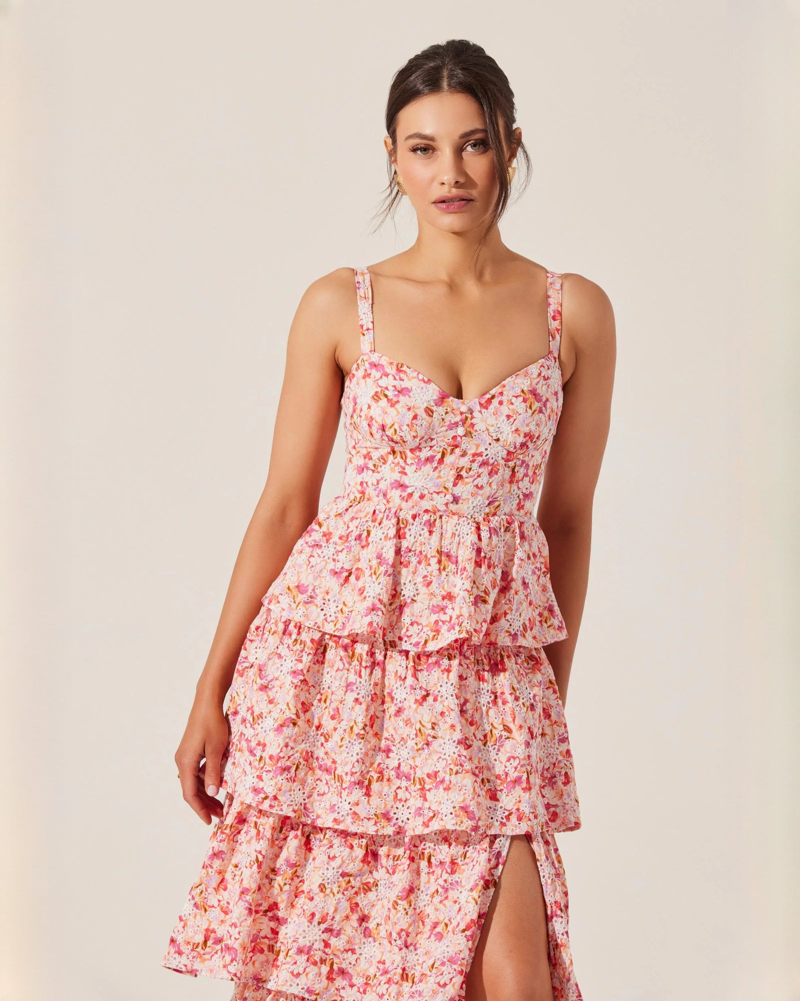 sleeveless chiffon a-line maxi bridesmaid dress - image 2