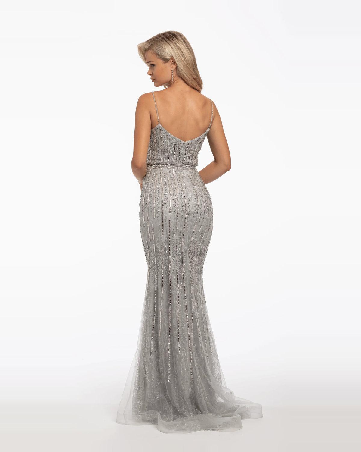 sweetheart column maxi prom dress - image 2