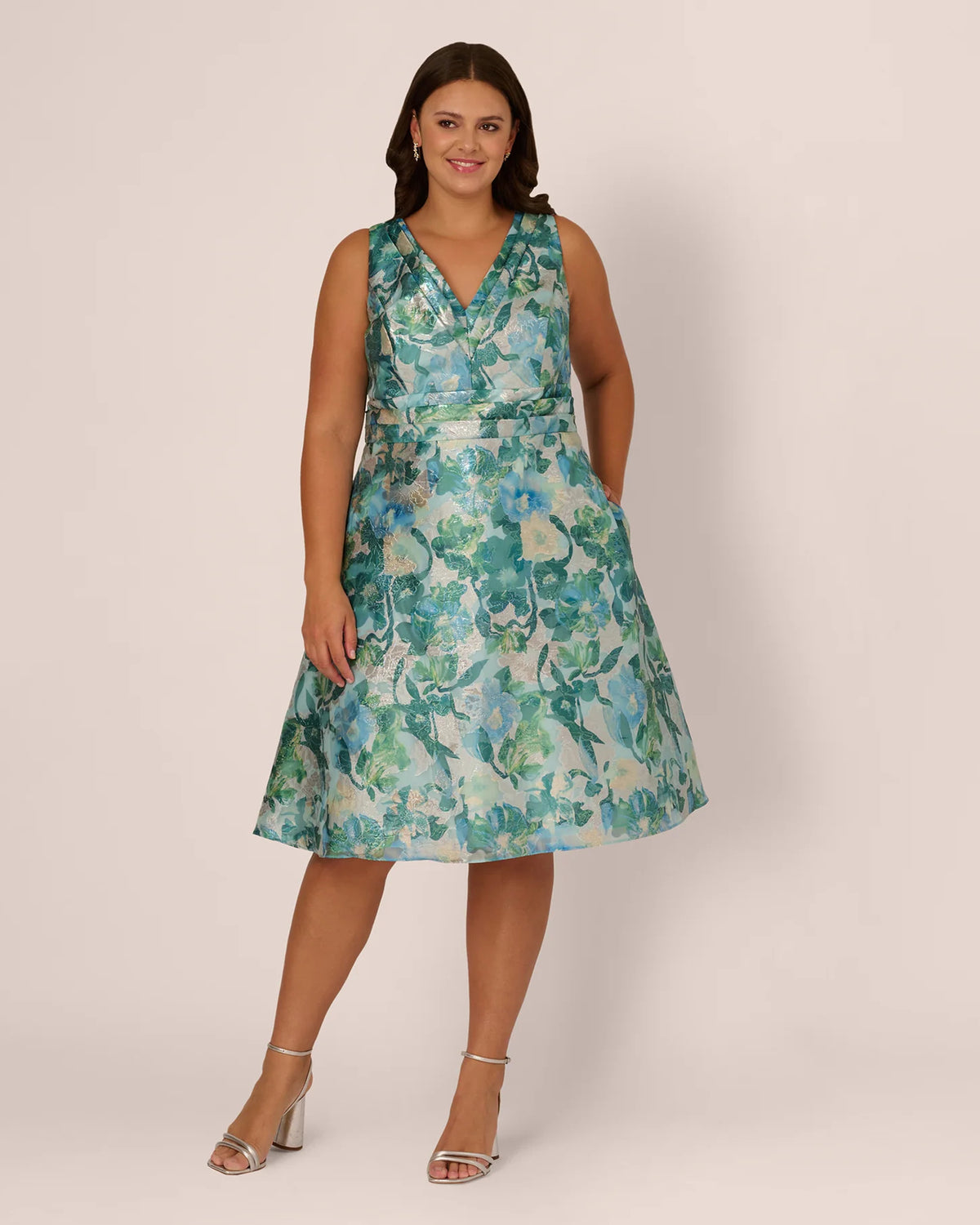 a-line midi mother of the bride dress - image 2