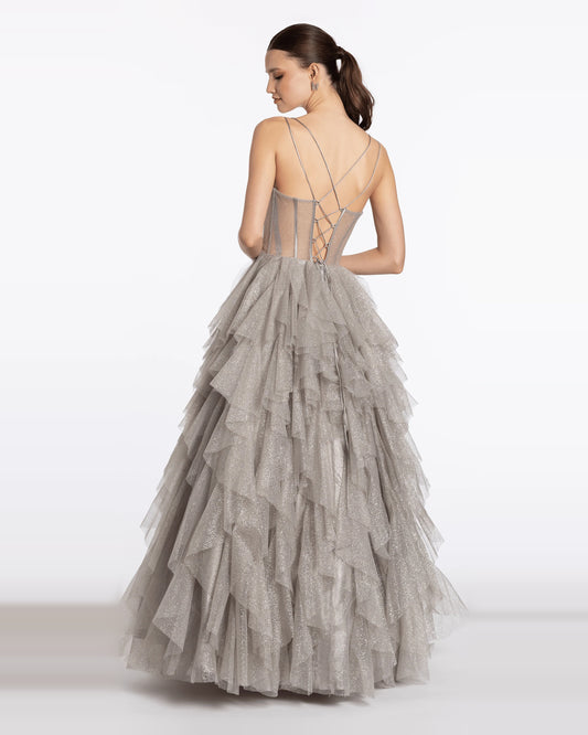 sweetheart ball-gown floor-length prom dress - image 2
