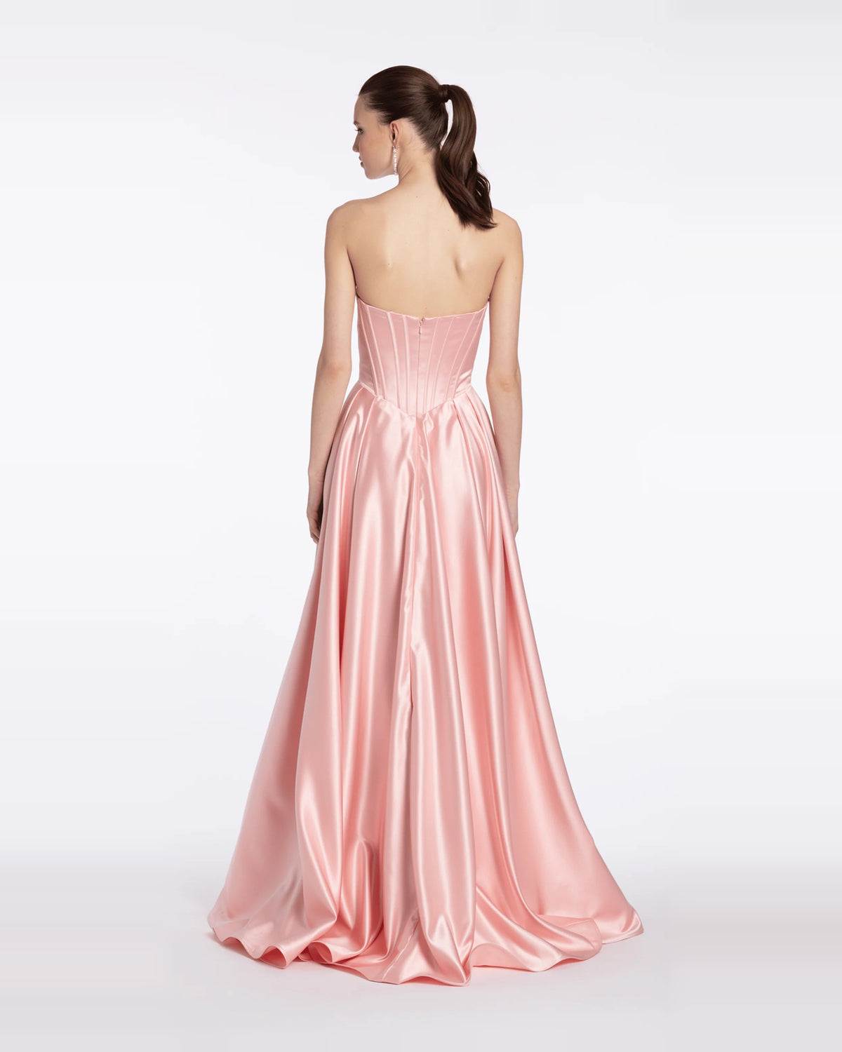 strapless a-line maxi prom dress - image 2