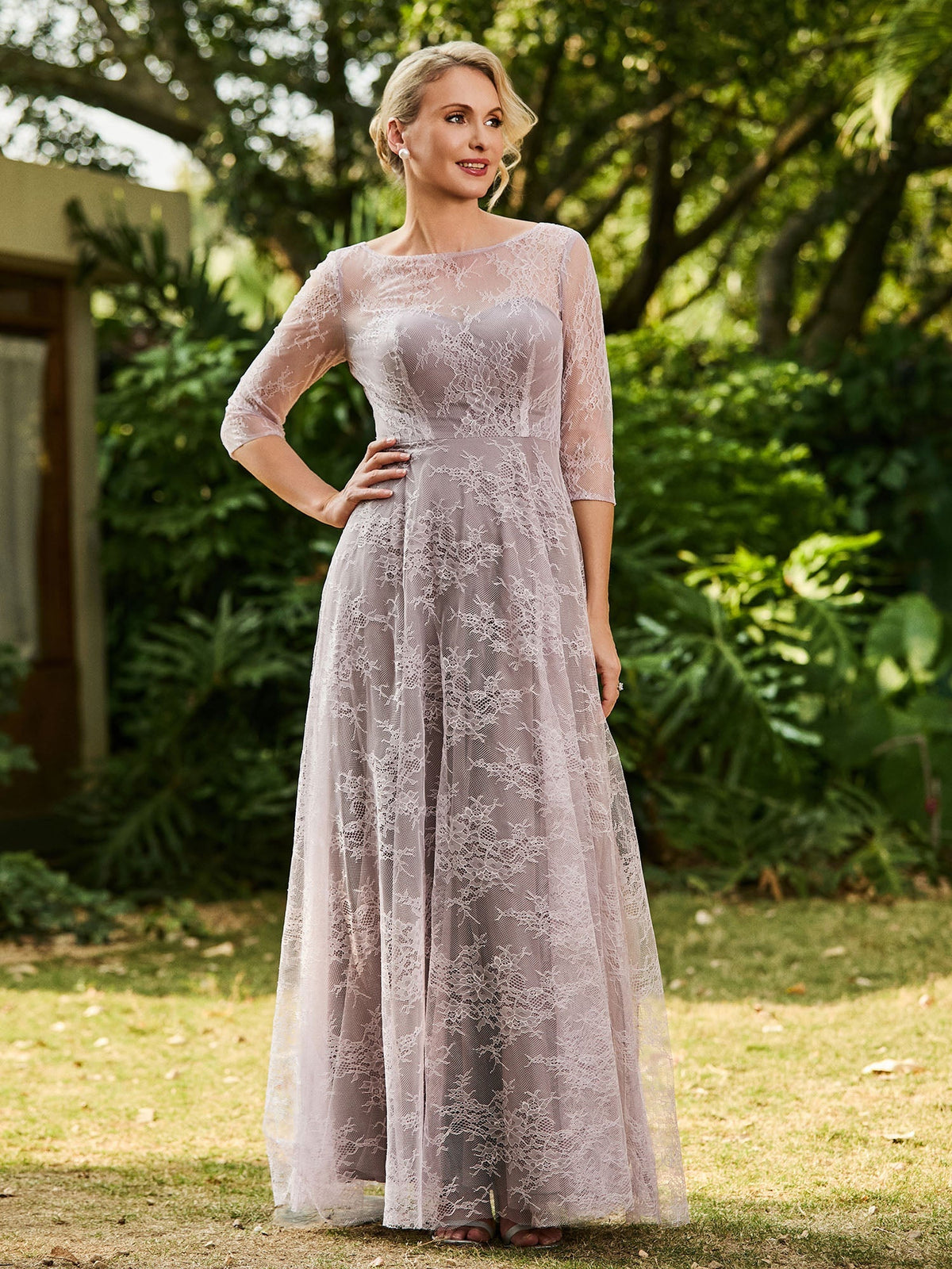 Dusk maxi mother of the bride dress, alternate view showing the bodice and skirt