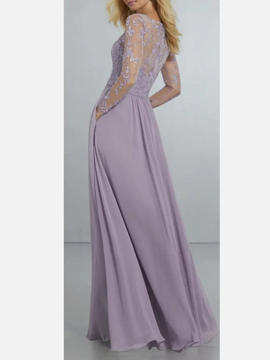 Wisteria floor-length bridesmaid dress, alternate view showing the bodice and skirt