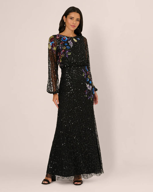 a-line maxi mother of the bride dress - image 2