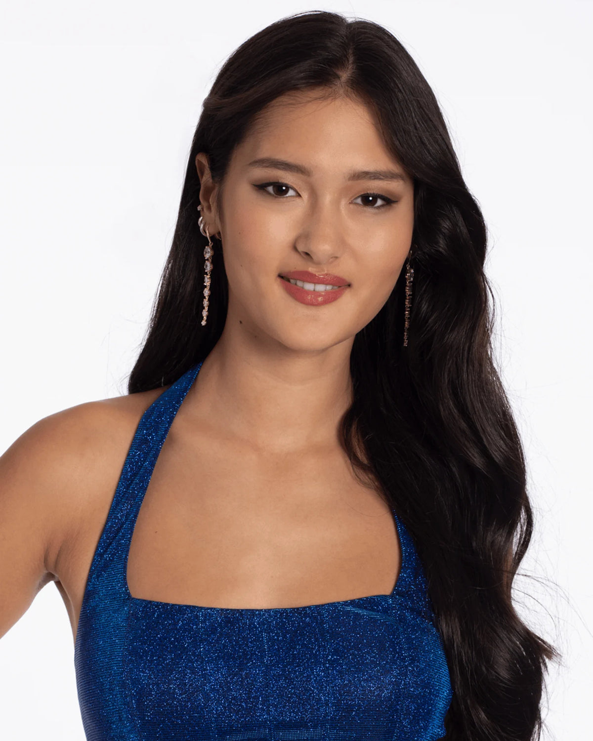 halter neck a-line maxi homecoming dress - image 2