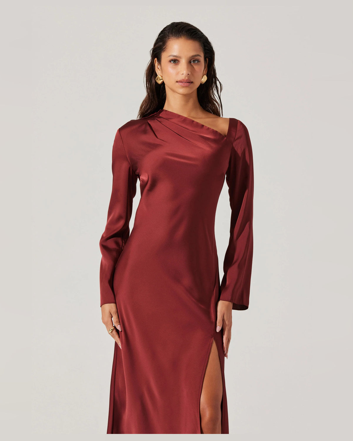 spaghetti strap a-line maxi formal dress - image 2