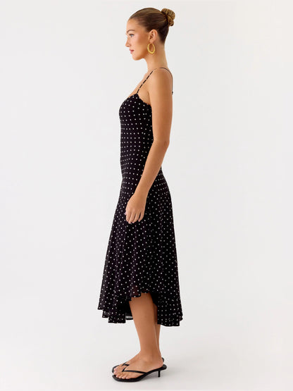Black midi formal dress, alternate view