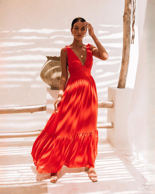 sleeveless chiffon a-line maxi bridesmaid dress - image 2