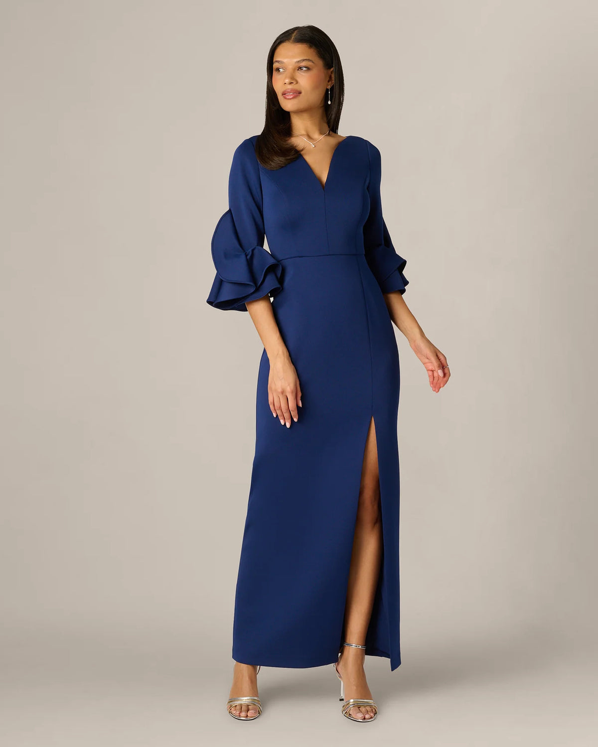 sheath maxi mother of the bride dress - image 2