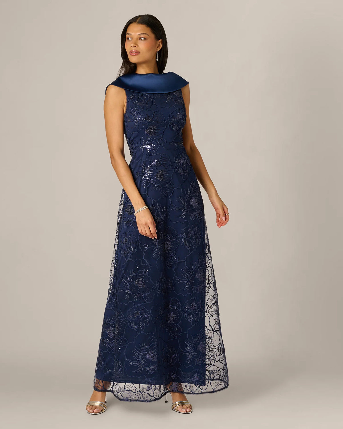 a-line maxi mother of the bride dress - image 2