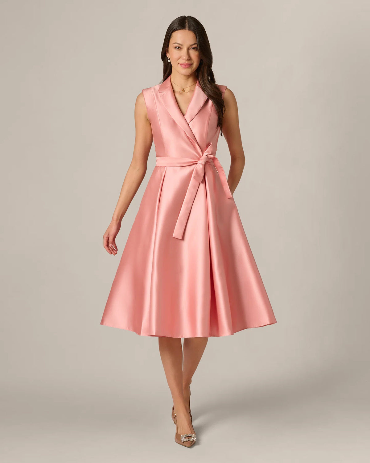 a-line midi mother of the bride dress - image 2
