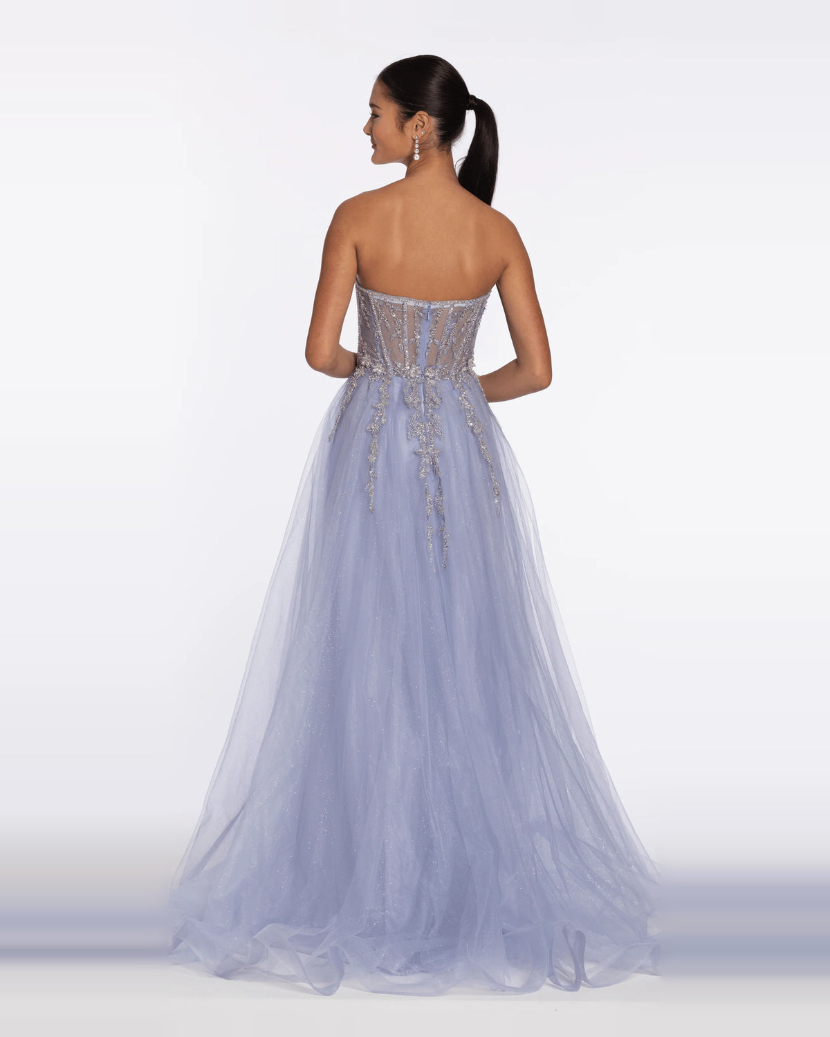 sweetheart a-line maxi prom dress - image 2