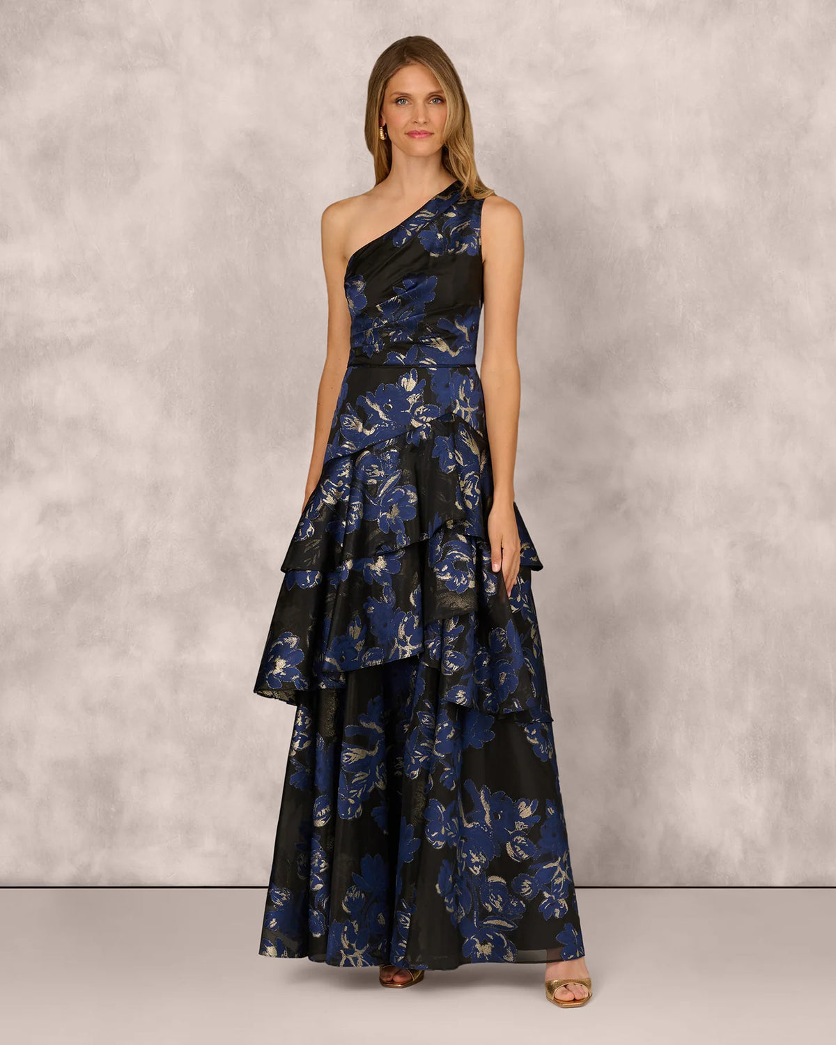 one-shoulder a-line maxi mother of the bride dress - image 2