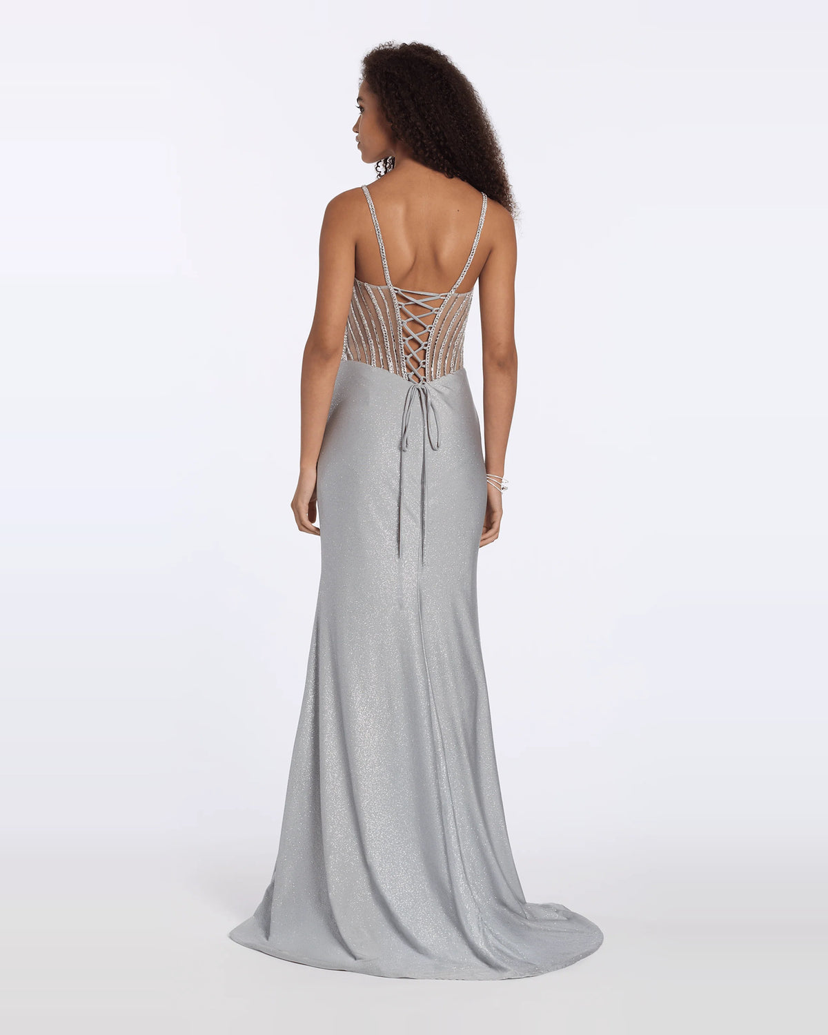 sweetheart column maxi prom dress - image 2