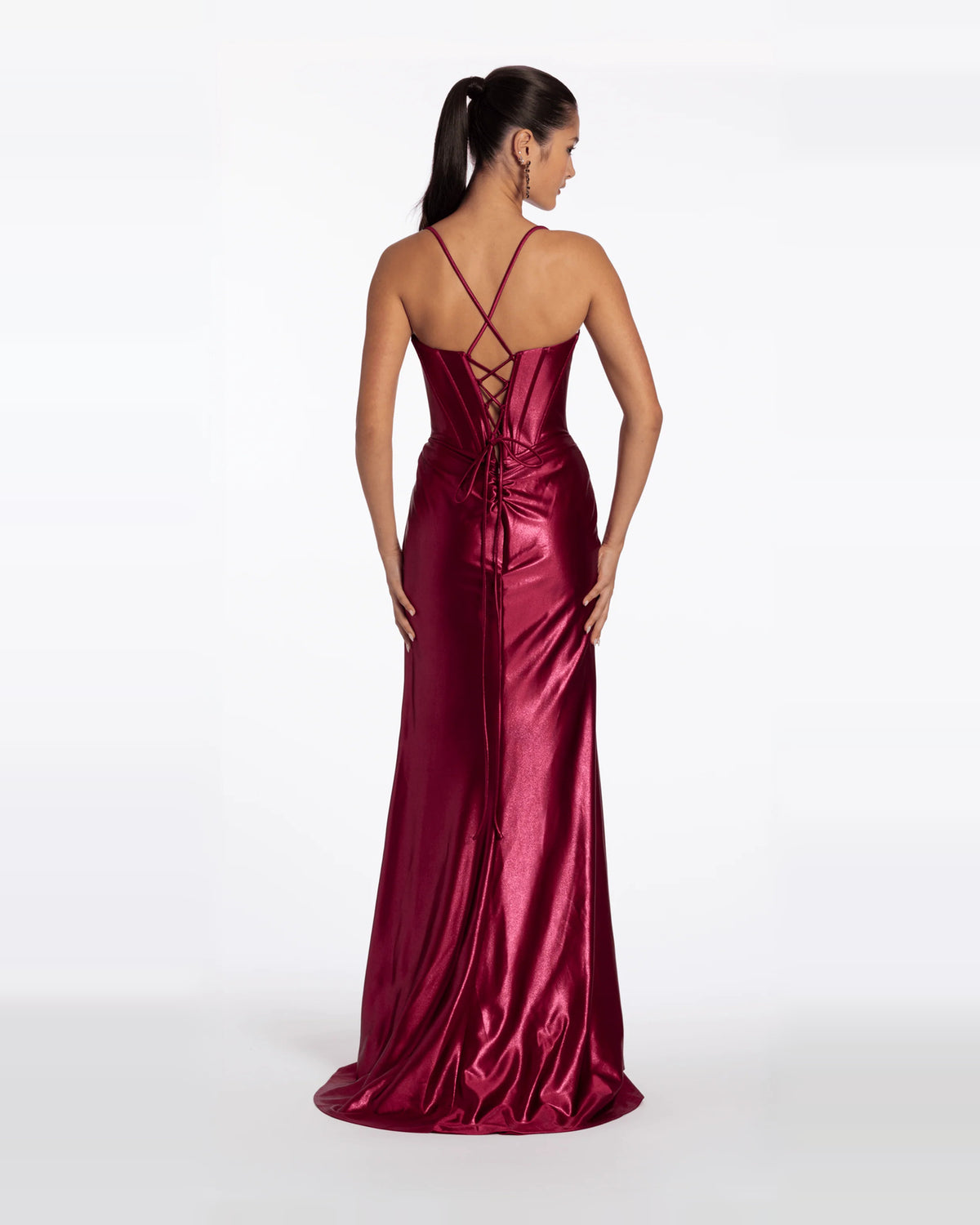 column maxi prom dress - image 2