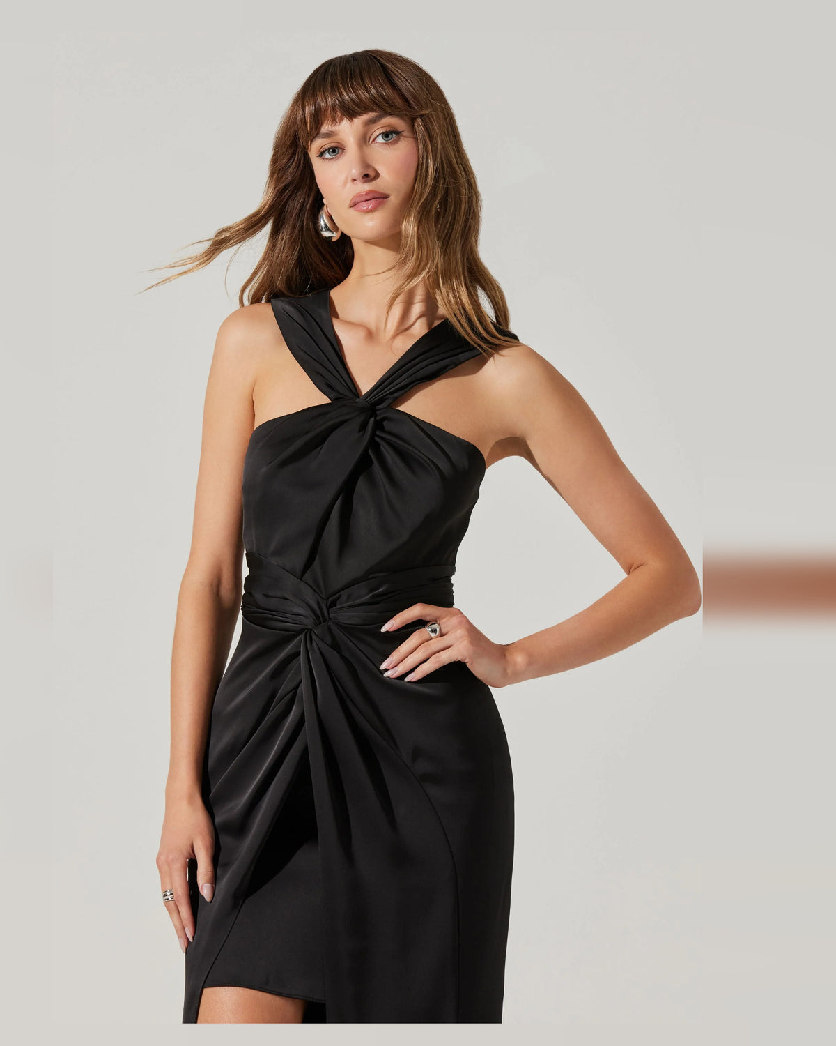 halter neck a-line maxi formal dress - image 2
