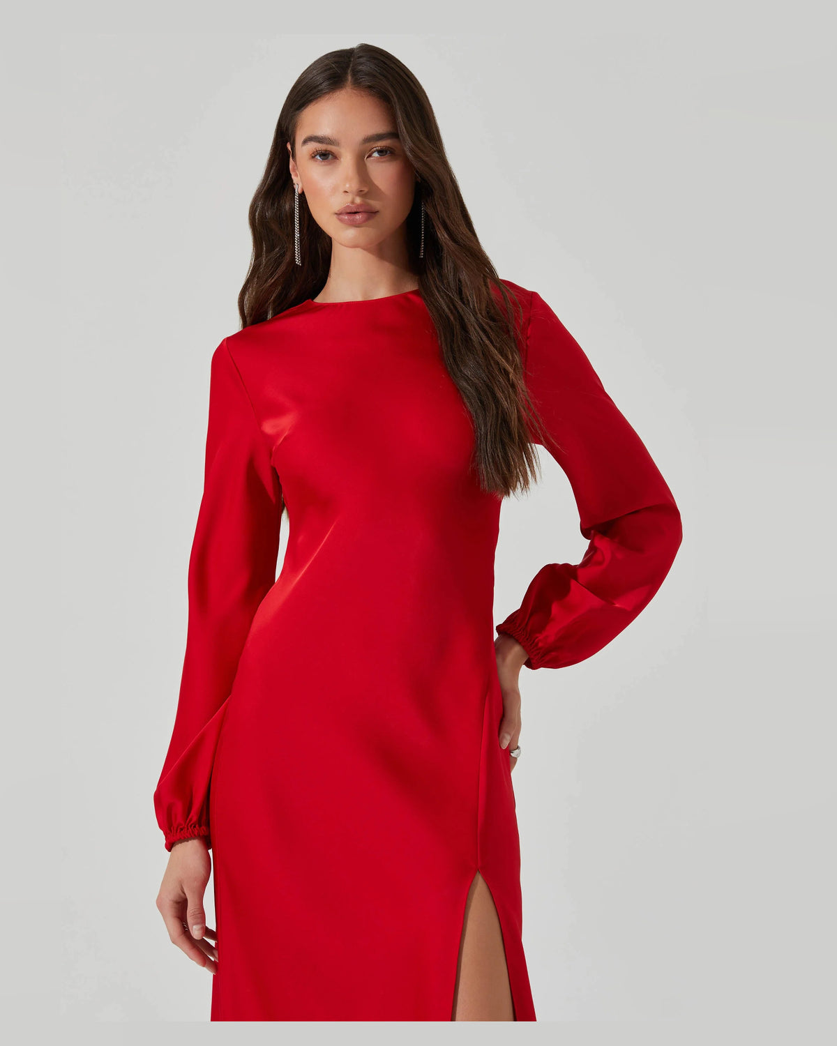 spaghetti strap a-line maxi formal dress - image 2
