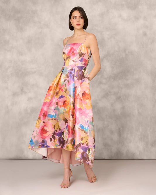 strapless a-line high-low mother of the bride dress - image 2