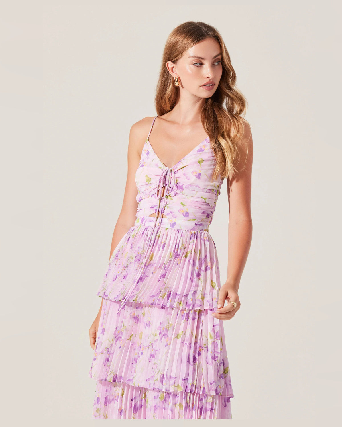 spaghetti strap a-line maxi formal dress - image 2