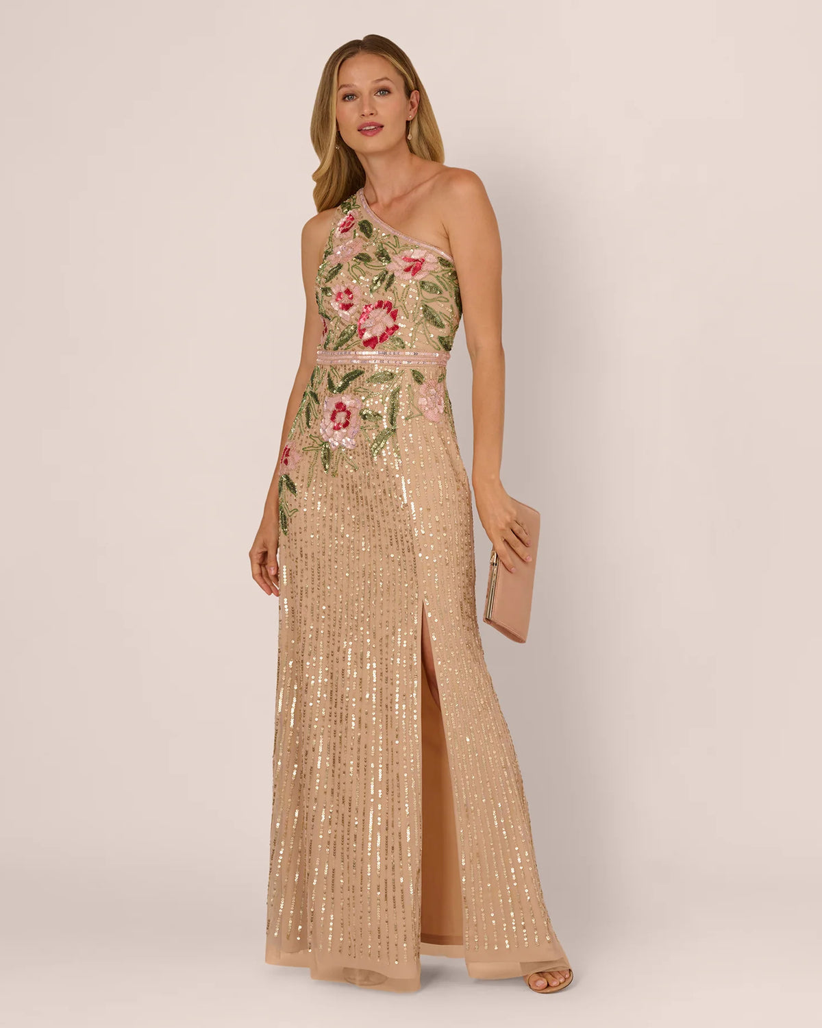 one-shoulder a-line maxi mother of the bride dress - image 2
