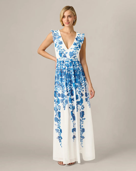 a-line maxi mother of the bride dress - image 2