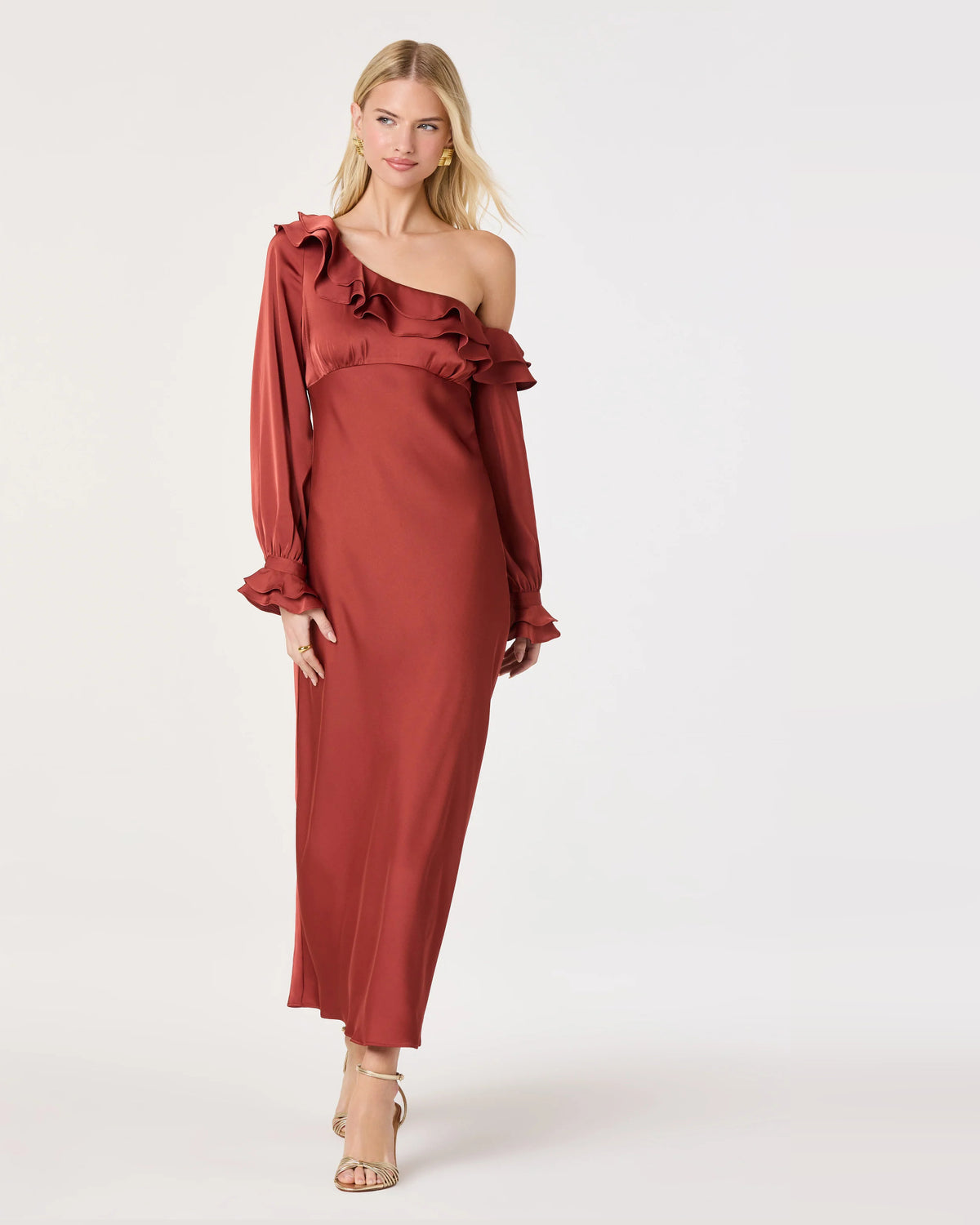 off-shoulder a-line maxi formal dress - image 2