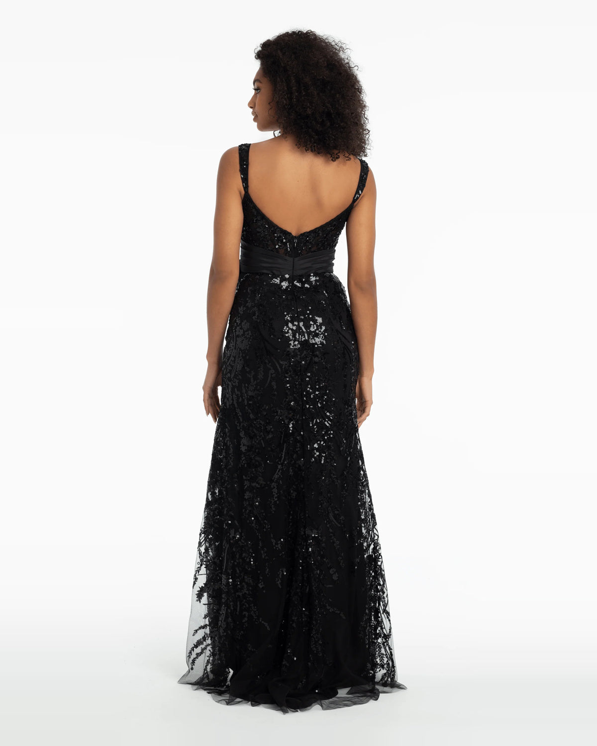 sweetheart column maxi prom dress - image 2