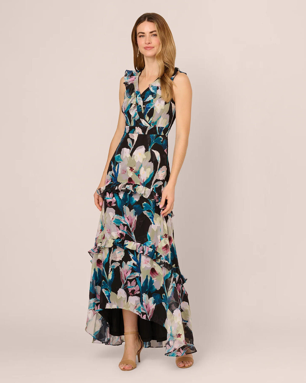 sleeveless a-line maxi mother of the bride dress - image 2