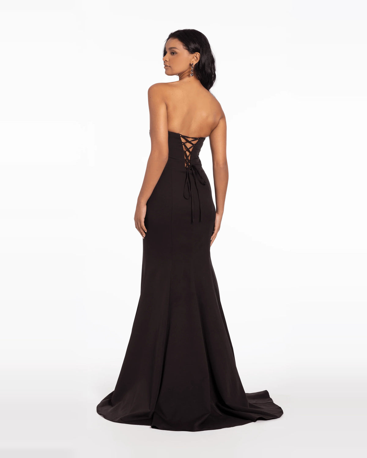 strapless trumpet maxi prom dress - image 2