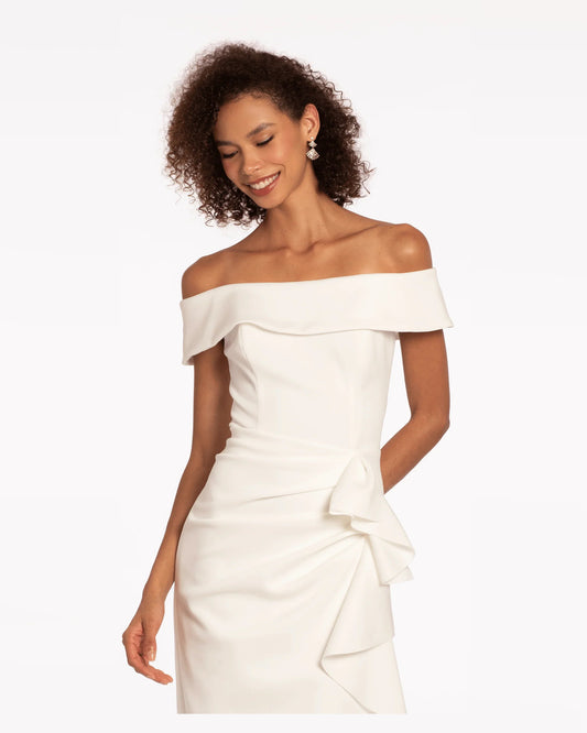 spaghetti strap a-line maxi homecoming dress - image 2