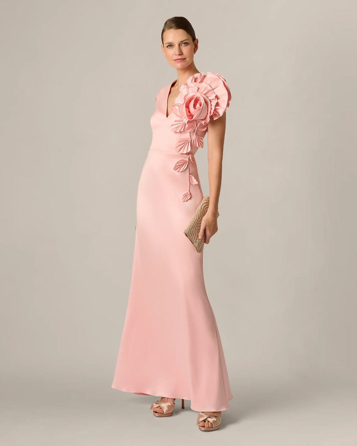 a-line maxi mother of the bride dress - image 2