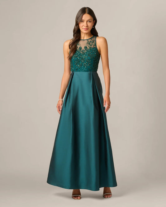 sleeveless a-line maxi mother of the bride dress - image 2
