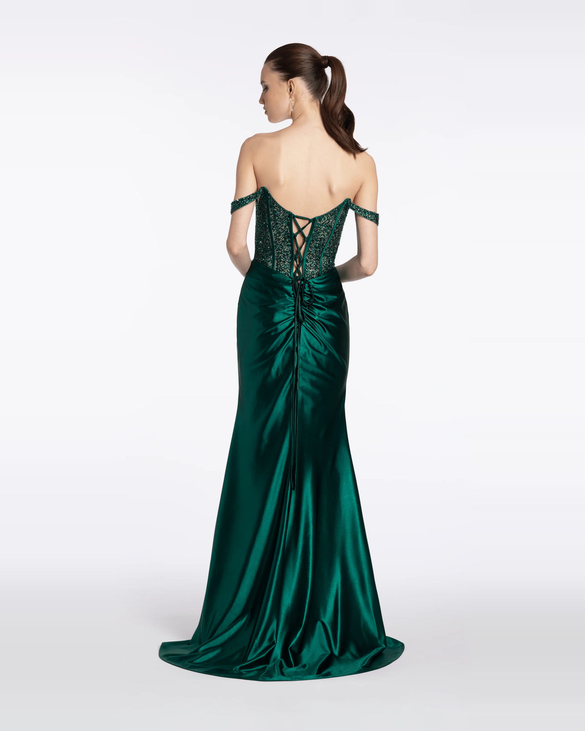 sweetheart column maxi prom dress - image 2