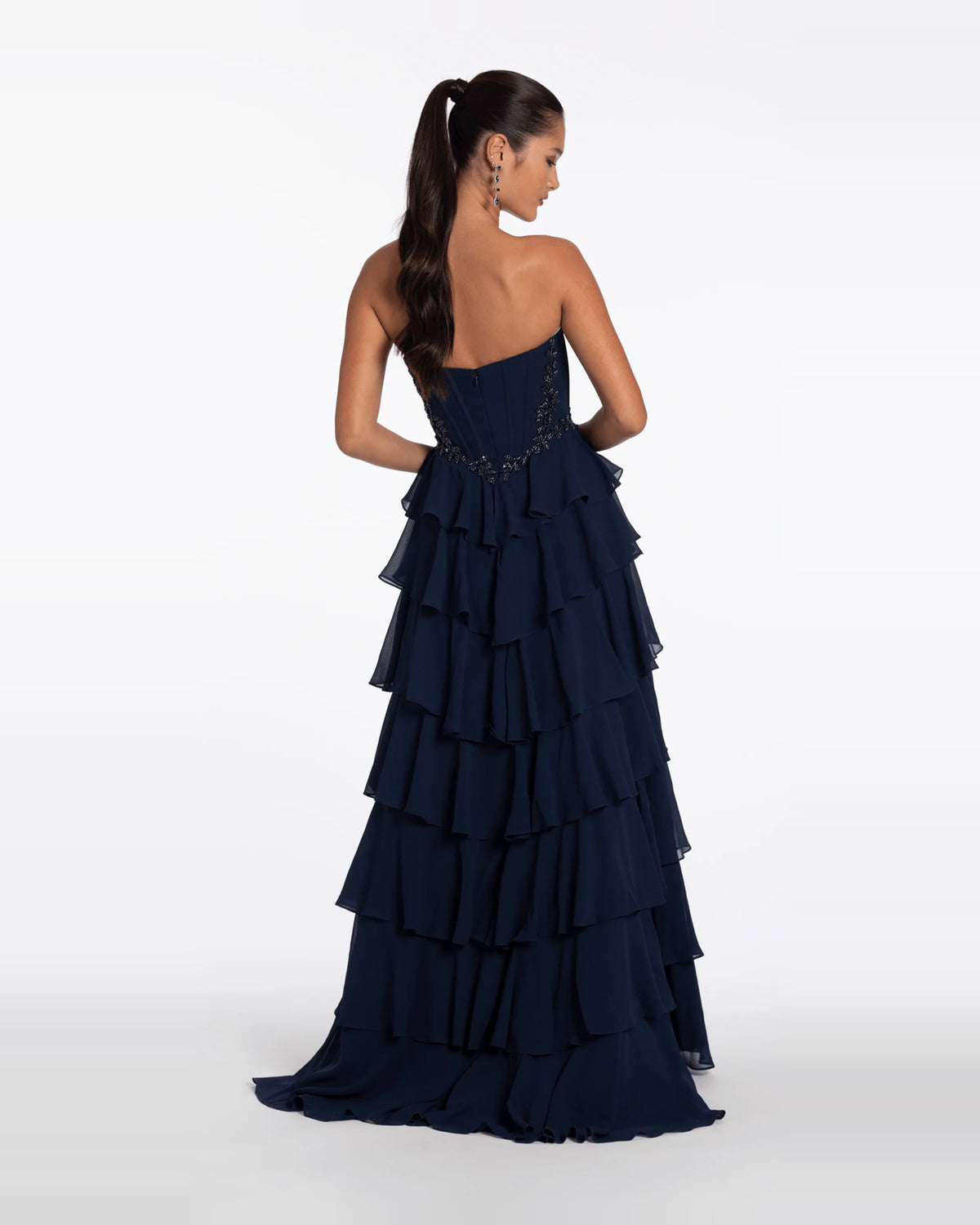 strapless ball-gown floor-length prom dress - image 2
